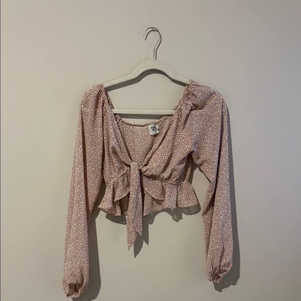 Princess Polly Pink Floral Blouse